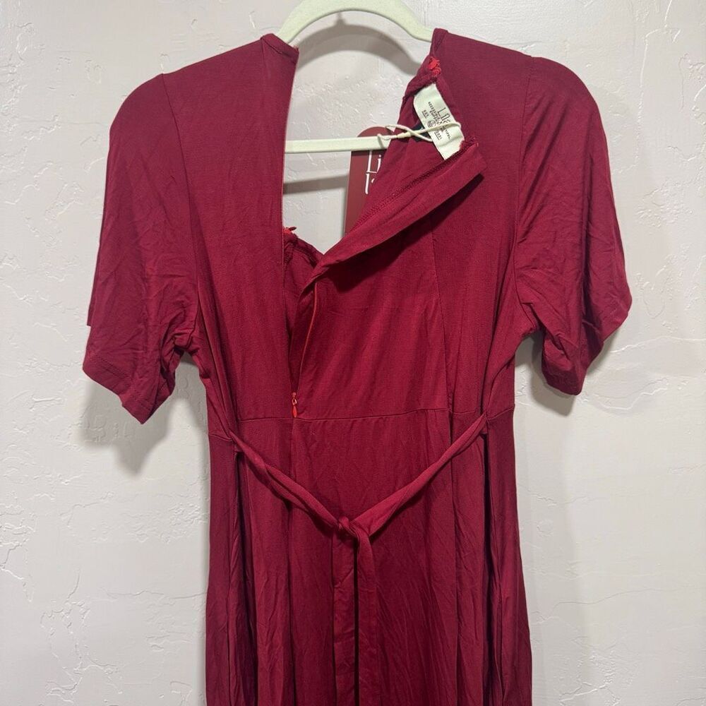 Lila CASSIDY LABOR & POSTPARTUM GOWN Crimson - Picture 14 of 14